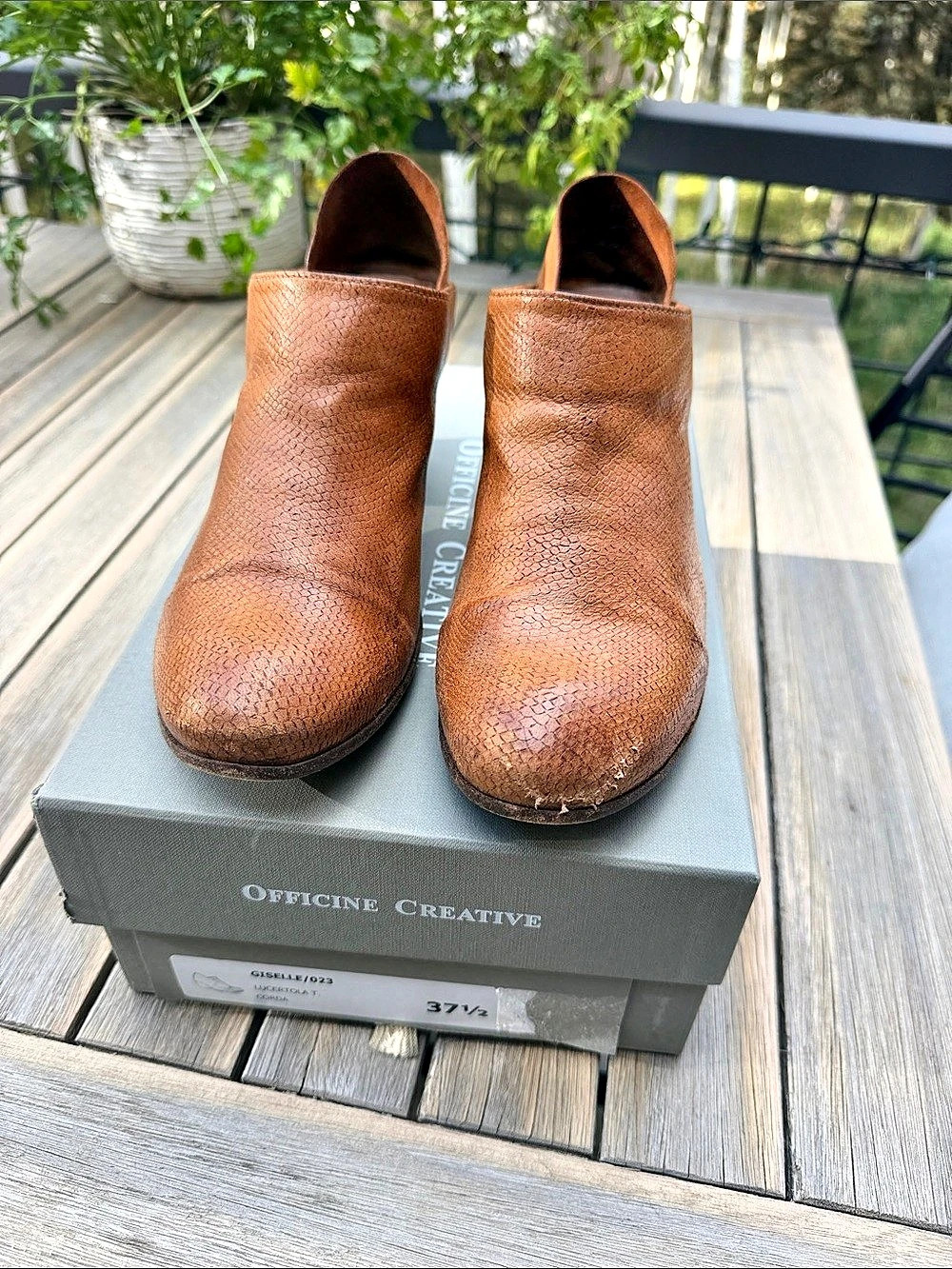 Officine Creative Giselle/023 Saddle Brown Ankle Boots EU 37.5